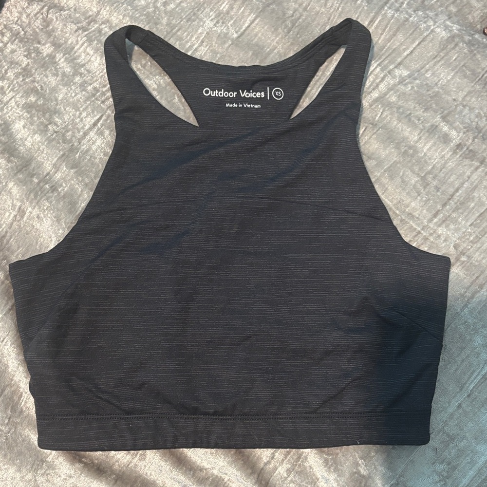 Outdoor Voices Size XS Charcoal Sports Racerback Bra
